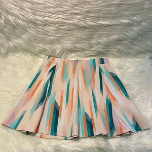 Decree Pink Multicolored Summer Skirt